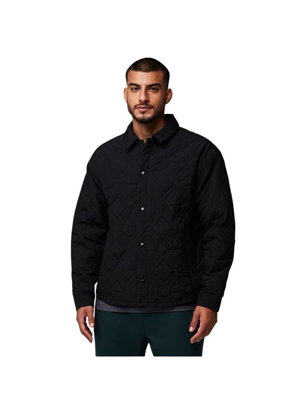 Fabletics The Loft Shirt Jacket In Black Sz L